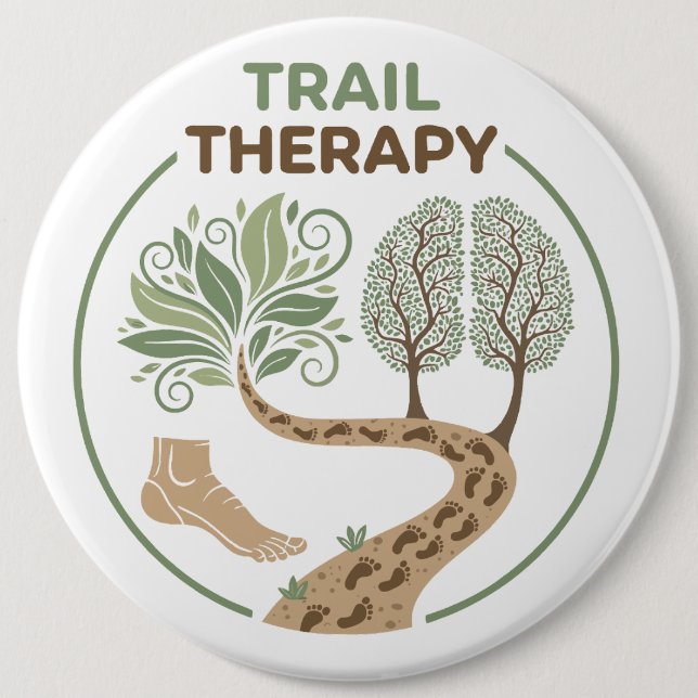 Badge Rond 15,2 Cm Trail Therapy (Devant)