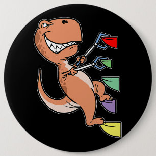Badge Rond 15,2 Cm TRex Dinosaur Bouldering Escalade Climber Boulder