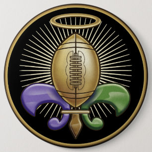 Badge Rond 15,2 Cm Trophée saint de NOLA (p)