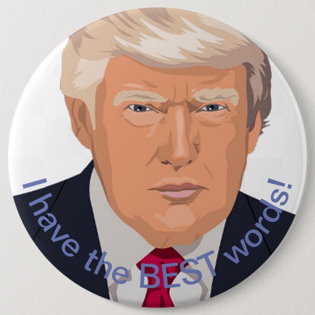 Badge Rond 15,2 Cm Trump (Devant)