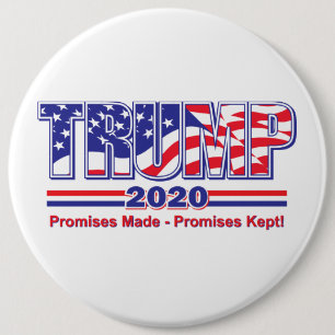 BADGE ROND 15,2 CM TRUMP 2020