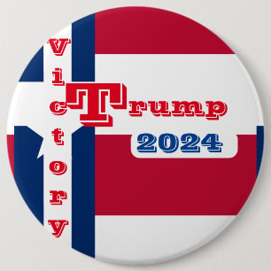 BADGE ROND 15,2 CM TRUMP 2024