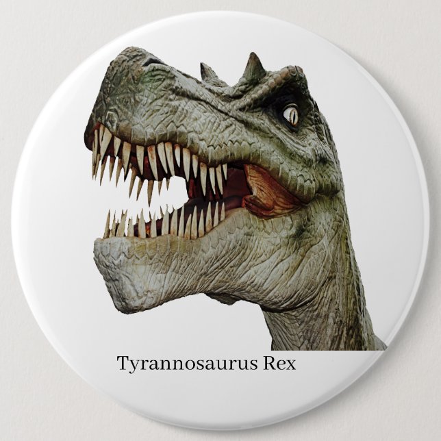 Badge Rond 15,2 Cm Tyrannosaurus Rex (Devant)