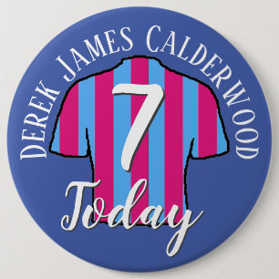 Badge Rond 15,2 Cm Une chemise de football Anniversaire de enfant pou
