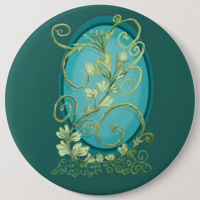Badge Rond 15,2 Cm Une Vigne Débridée (Devant)