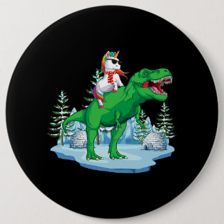 Badge Rond 15,2 Cm Unicorn équitation T rex Noël Dinosaur garçons fil