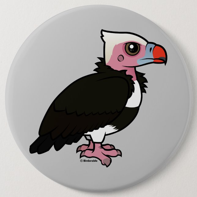 Badge Rond 15,2 Cm Vautour à tête blanche (Devant)