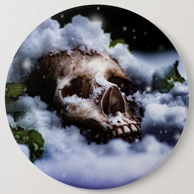 Badge Rond 15,2 Cm Vie d'hiver IV (Devant)