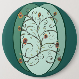 Badge Rond 15,2 Cm Vigne d'automne