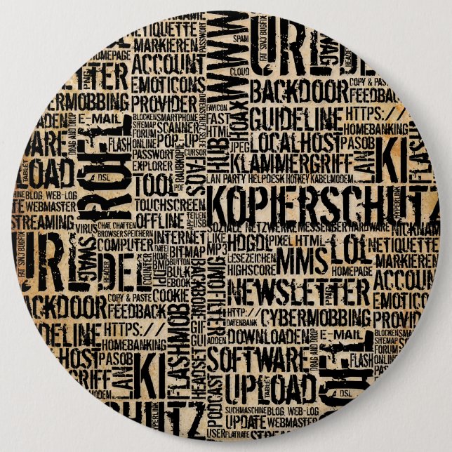 Badge Rond 15,2 Cm vintage (Devant)