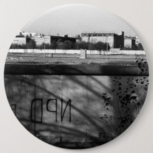 Badge Rond 15,2 Cm Vintage Allemagne mur de Berlin 1970