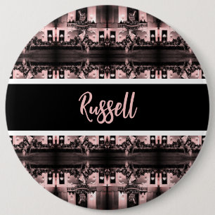 Badge Rond 15,2 Cm Vintage Autriche Vienne Courbette espagnole