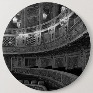 Badge Rond 15,2 Cm Vintage France Versailles palace opera house