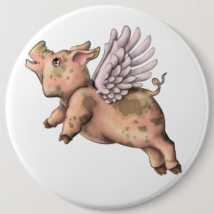 Badge Rond 15,2 Cm Voler des cochons