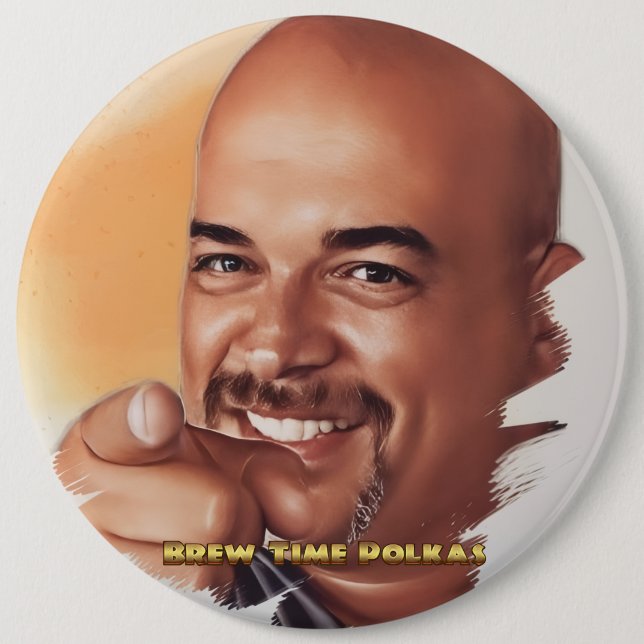 Badge Rond 15,2 Cm Votez pour Brewster J. Button (Devant)