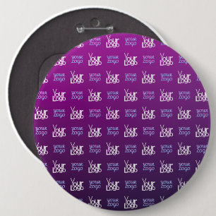 Badge Rond 15,2 Cm Votre logo   2 images ou logos d'entreprise téléch