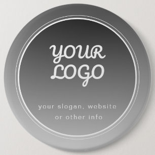 Badge Rond 15,2 Cm Votre logo et votre texte modifiable   Gradient gr