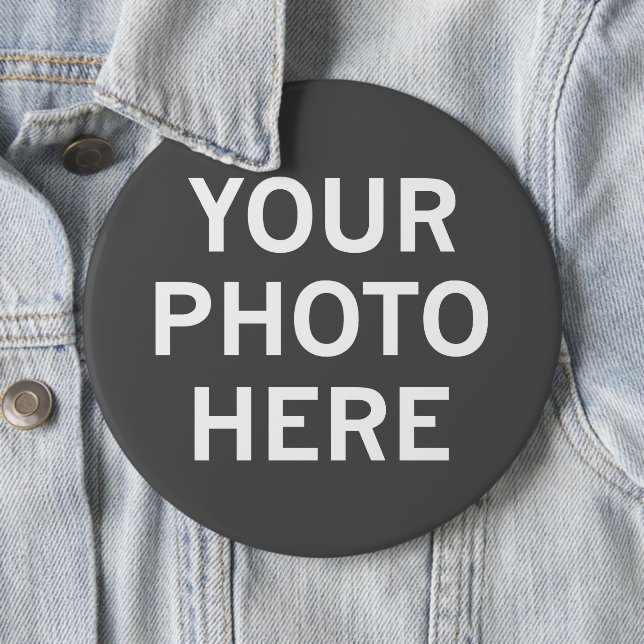 Badge Rond 15,2 Cm Votre photo ici (En situation)