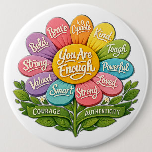 Badge Rond 15,2 Cm Vous Êtes Suffisant