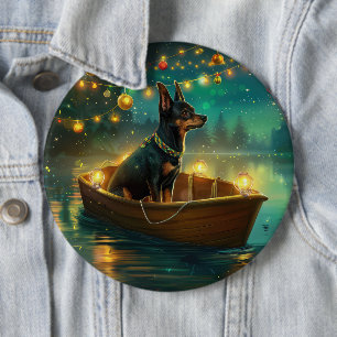 Badge Rond 15,2 Cm Voyage de Noël australien Kelpie