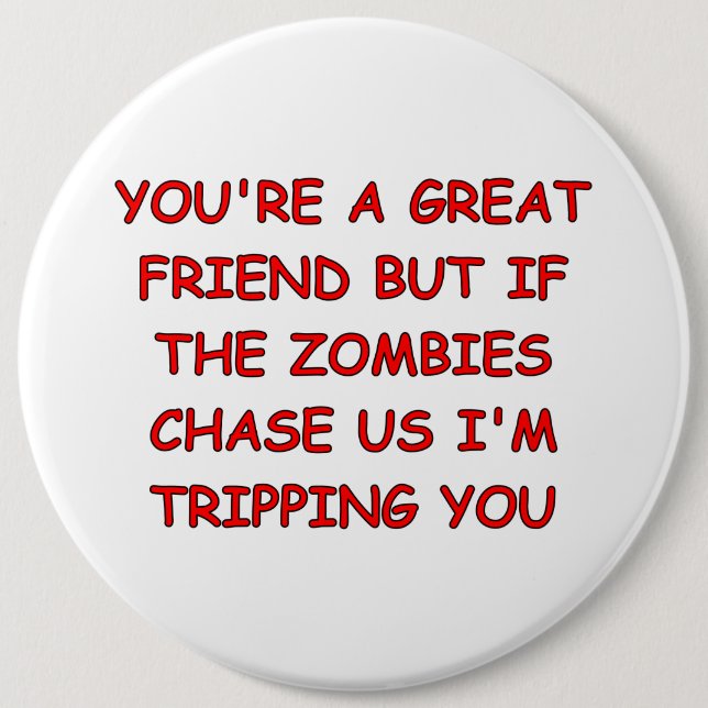 Badge Rond 15,2 Cm Voyage de zombi (Devant)