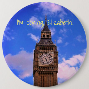 Badge Rond 15,2 Cm Voyager amusant Angleterre