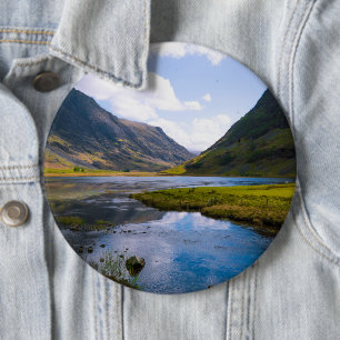 Badge Rond 15,2 Cm wiew nature, montagne