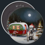 Badge Rond 15,2 Cm Winter Great Dane Caravan Christmas Adventure<br><div class="desc">Laissez-vous tenter par la magie d'une nuit d'hiver enneigée alors qu'une caravane glisse gracieusement à travers le paysage illuminé par la lune. La beauté sereine de la neige scintillante et l'éclat enchanteur de la lune créent une scène captivante, promettant une aventure de Noël inoubliable remplie de chaleur, de joie et...</div>