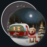 Badge Rond 15,2 Cm Winter Labrador Caravan Christmas Adventure<br><div class="desc">Laissez-vous tenter par la magie d'une nuit d'hiver enneigée alors qu'une caravane glisse gracieusement à travers le paysage illuminé par la lune. La beauté sereine de la neige scintillante et l'éclat enchanteur de la lune créent une scène captivante, promettant une aventure de Noël inoubliable remplie de chaleur, de joie et...</div>