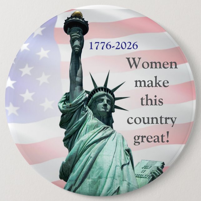 Badge Rond 15,2 Cm Women Make This Country Great! Button 4 (Devant)