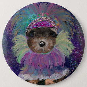 Badge Rond 15,2 Cm Yorkie Poo