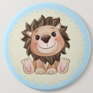 Badge Rond 15,2 Cm You are Grrreat Cute Lion Baby Boy 