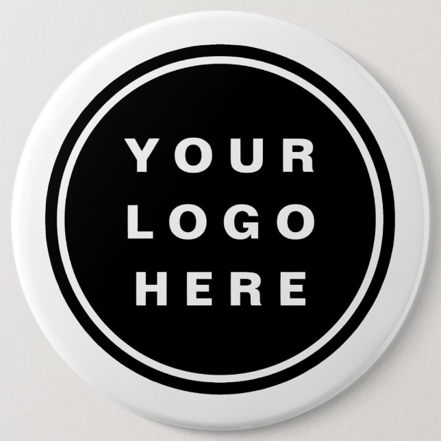 Badge Rond 15,2 Cm Your Business Logo Promoteur Business Company (Devant)