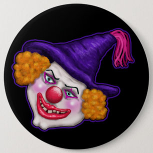 Badge Rond 15,2 Cm Zilko le clown Déplaisant Halloween Fun