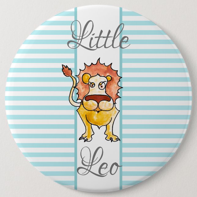 Badge Rond 15,2 Cm Zodiac Leo (Devant)