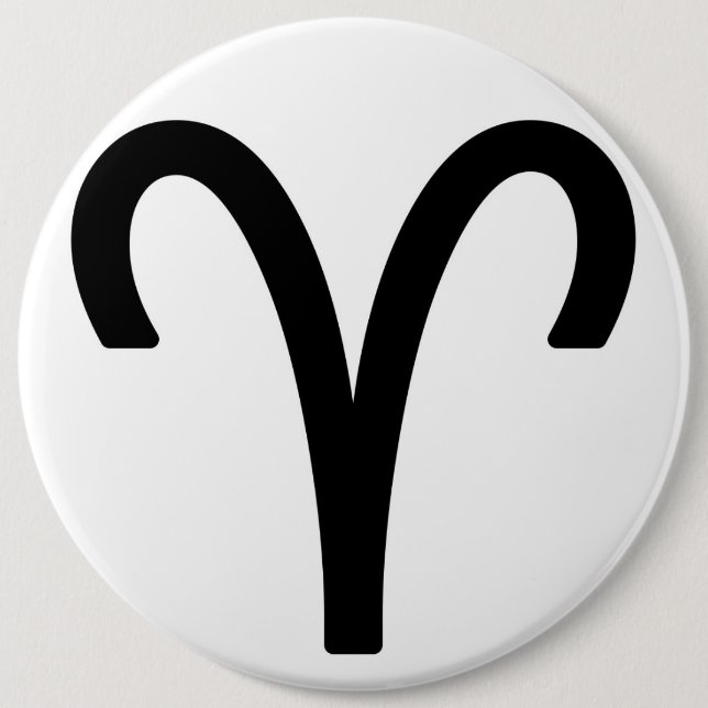 Badge Rond 15,2 Cm Zodiac sign aries (Devant)