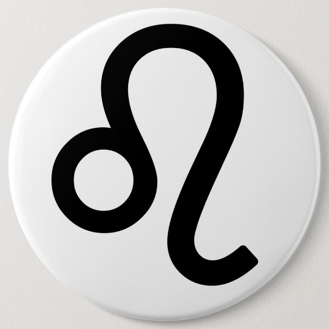 Badge Rond 15,2 Cm Zodiac sign Leo (Devant)