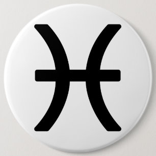 Badge Rond 15,2 Cm Zodiac sign Pisces