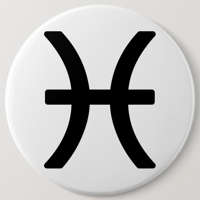Badge Rond 15,2 Cm Zodiac sign Pisces (Devant)