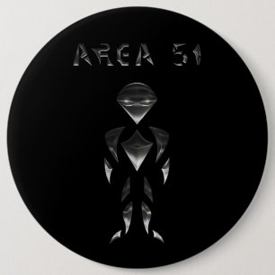 Badge Rond 15,2 Cm Zone 51 (Chrome)