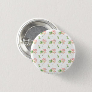 Badge Rond 2,50 Cm С romantique fleurs de lotus
