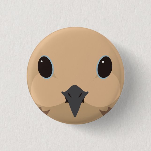 Badge Rond 2,50 Cm ナゲキバト-Mourning dove (Devant)