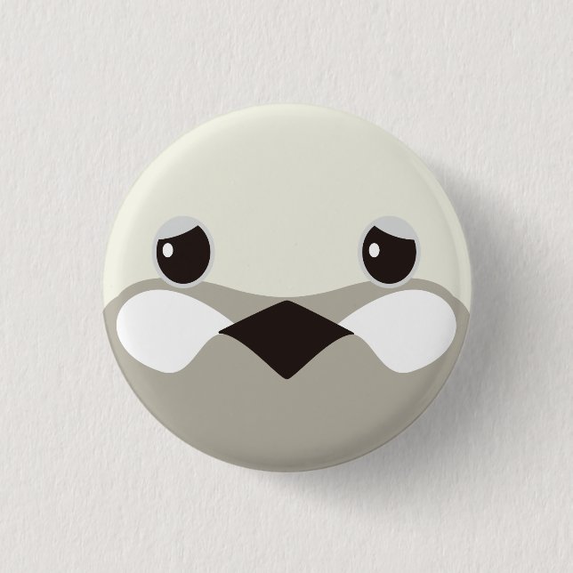 Badge Rond 2,50 Cm ヒメウズラ（シルバー）-Quail(silver) (Devant)