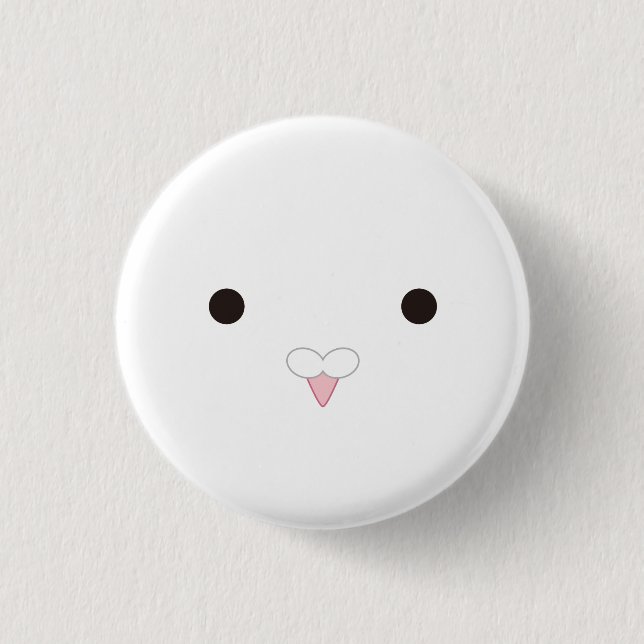 Badge Rond 2,50 Cm ポッポさん（白）-Coo!(white) (Devant)