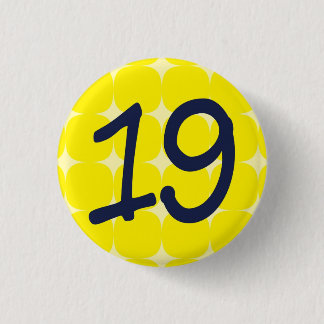 BADGE ROND 2,50 CM 【数字】19バッチ