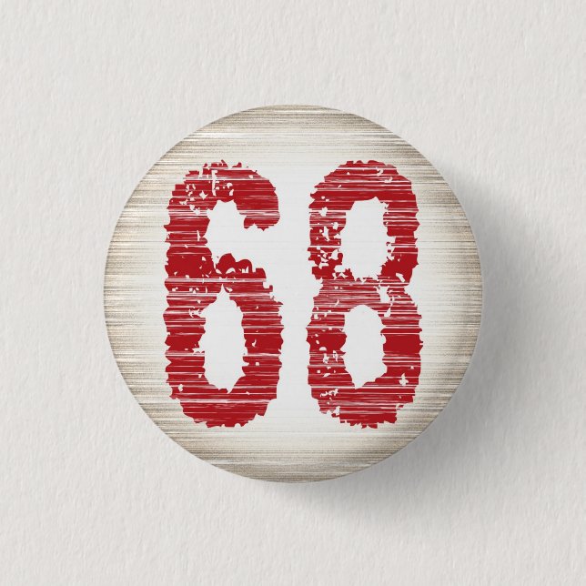 BADGE ROND 2,50 CM 【数字】68バッチ (Devant)