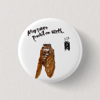 BADGE ROND 2,50 CM 水 墨 画 家 で あ 詩 り  人"" "    