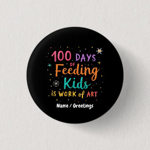 Badge Rond 2,50 Cm 100 jours d'alimentation des enfants est une œuvre