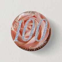 100e Anniversaire Cupcake 3 Cm Round Badge