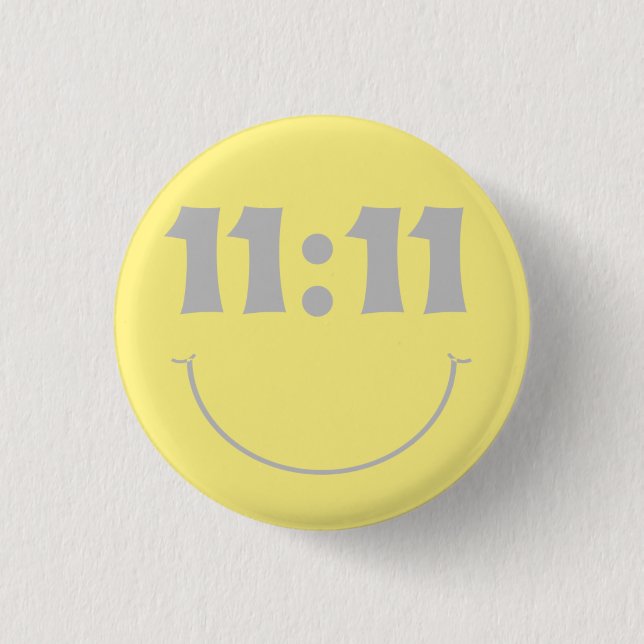 Badge Rond 2,50 Cm 11 11 Sourire (Devant)